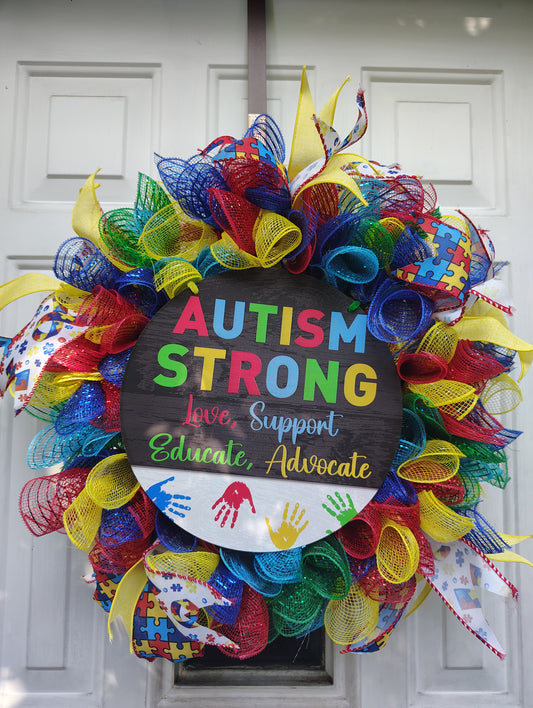 14 in Autism Wreath