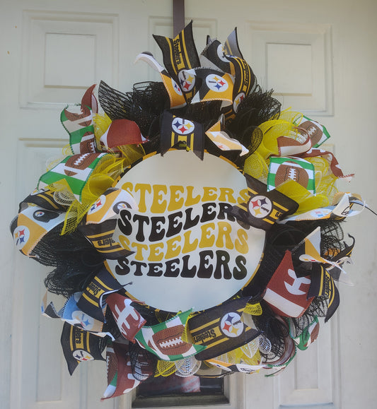 Steelers 14 in Wreath