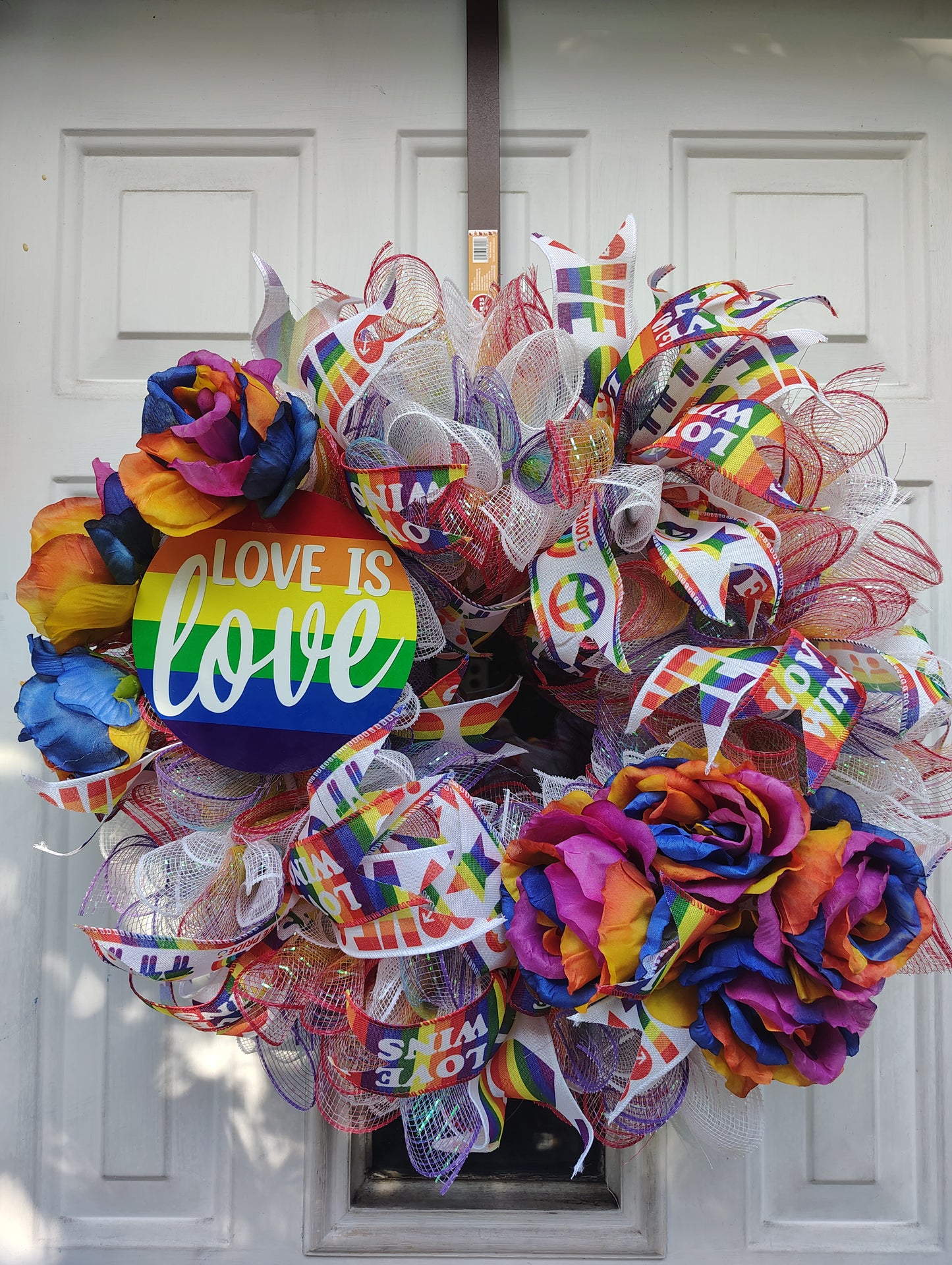 14 in Rainbow wreath